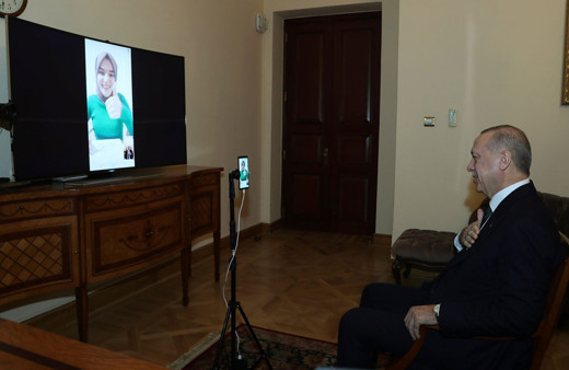 Cumhurbaşkanı Erdoğan, Ümmü Gülsüm Genç'le görüştü