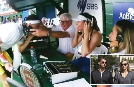 Maria Sharapova röportaj verirken eski sevgilisi Grigor Dimitrov'un baskınına uğradı