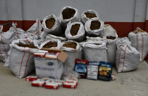 Tekirdağ'da 1 ton kaçak tütün ele geçirildi