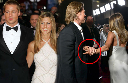 Brad Pitt Jennifer Aniston sarmaş dolaş yakalandı Angelina Jolie ile aldatmıştı