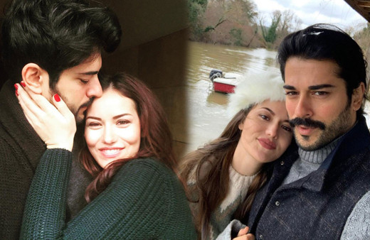 Burak Özçivit Fahriye Evcen iddialara pozlarıyla yanıt verdi takipçiler destek çıktı