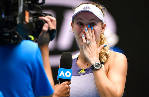 Caroline Wozniacki gözyaşlarıyla veda etti