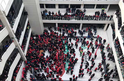 Çankaya Belediyesi'nde işçiler eylemde