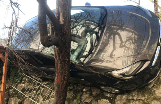 Eyüpsultan’da ilginç kaza görenler döndü bir daha baktı