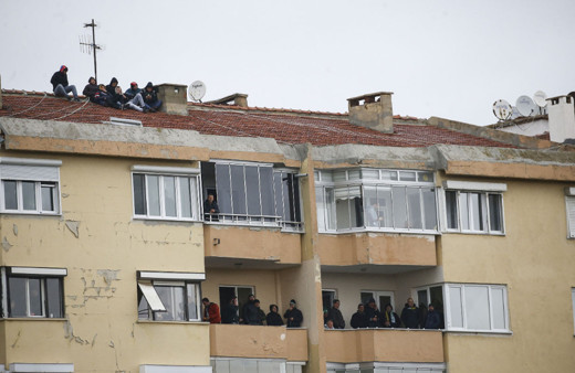 Kırklarelisporlu taraftarlar Fenerbahçe maçını çatıdan izledi