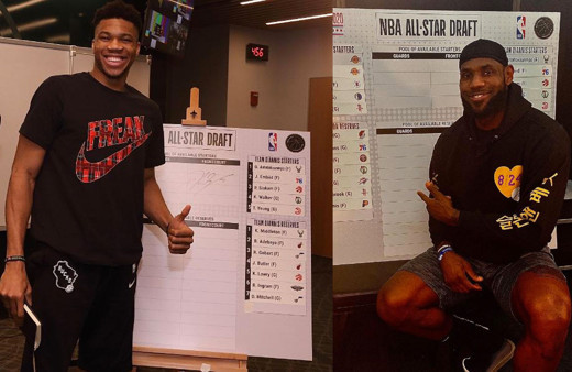 NBA All Star’da Lebron ve Giannis’in kadroları belli oldu