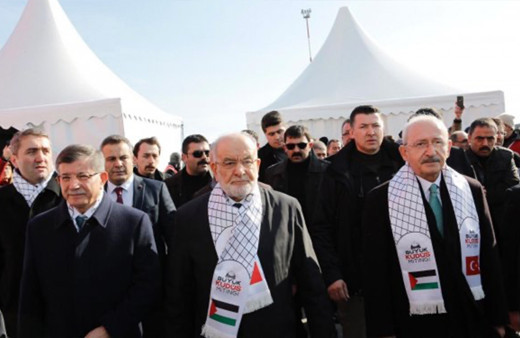 Siyasiler Yenikapı'daki Büyük Kudüs Mitingi'nde buluştu!