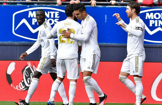 Real Madrid Osasuna'ya gol oldu yağdı