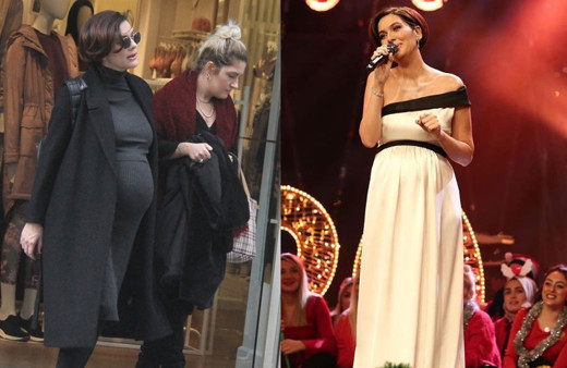 Bergüzar Korel doğum alışverişine çıktı! Halit Ergenç öve öve bitiremedi