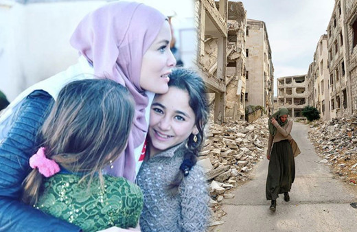 Umuda Koşanlar Derneği kurucusu Gamze Özçelik İdlib'de umut dağıttı!