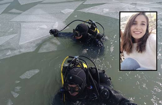 Kayıp Gülistan Doku'yu buz tutan baraj gölünde aradılar