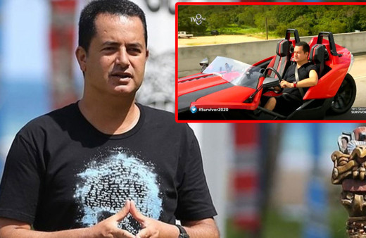 Acun'un bindiği araba olay oldu! Survivor'a geldiği kırmızı arabanın markası