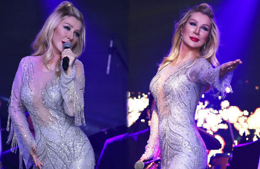 Seda Sayan iç çamaşırsız transparan elbiseyle büyüledi O Ses Türkiye birincisi