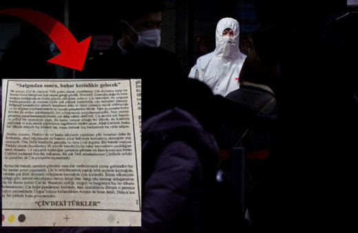 Çin’deki Türklerden gazete ilanıyla koronavirüs çağrısı