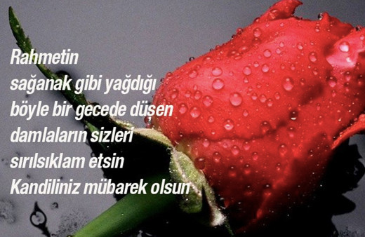 Kandil mesajı 2020 resimli Regaib Kandili tebrik sözleri