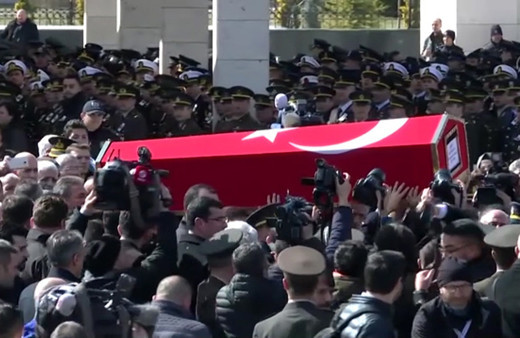 İdlib şehidi Uzman Onbaşı Halil Çankaya Ankara'da son yolculuğuna uğurlandı