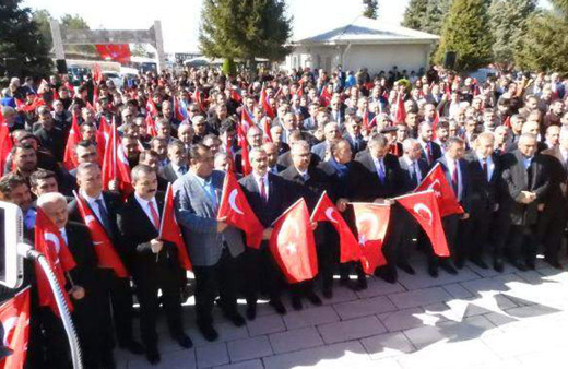 Çorum'da 3 bin kişi şehitler için yürüdü