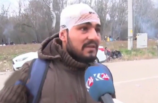 Uyanık Konyalı mültecilerin arasına karıştı Yunan polisinden dayak yiyip geri döndü