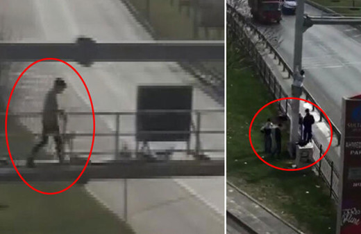 İstanbul’da inanılmaz görüntüler! Çocukların ‘ölüm’ oyunu!