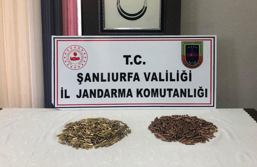 Şanlıurfa'da uzun namlulu silahlara ait 1040 mermi ele geçirildi