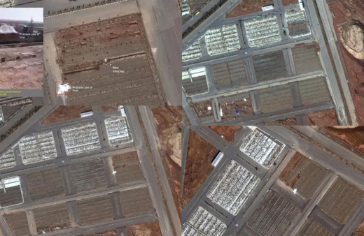 İran'dan ürküten görüntü koronavirüsten ölenler için toplu mezarlar kazıldı