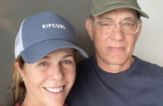 Koronavirüse yakalanan ünlü aktör Tom Hanks ve eşinden ilk fotoğraf