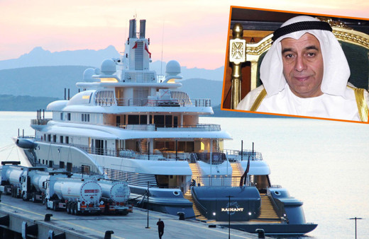 Dubai Şeyhi'nin ultralüks yatı Bodrum'da 2 milyon 200 bin liralık yakıt aldı