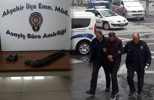 Konya'da kavgayı ayırmak istedi tüfekle vuruldu