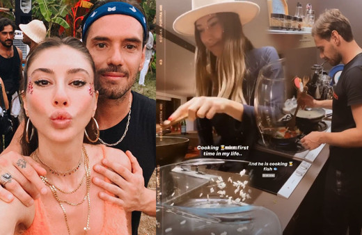 Şeyma Subaşı ve sevgilisi Guido Senia evde karantinada bakın neler yapıyor