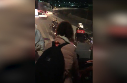 KKTC'li üst düzey ismin kızının karantinadan kaçırılma görüntüleri