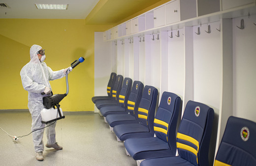 Fenerbahçe Stadı'nda Corona virüs önlemi