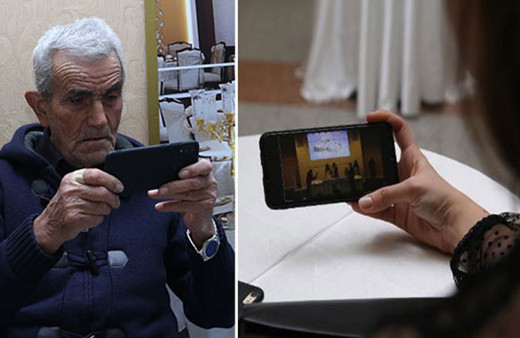 Koronavirüse karşı online nikah dönemi başladı! Cep telefonundan izlediler