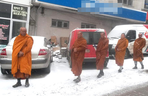 Sivas'ta Taylandlı turist kafilesi şaşkınlığı