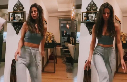 Derya Uluğ resmen Messi'ye meydan okudu tuvalet kağıdını top gibi sektirdi