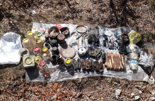 Amanoslarda PKK'lıların kullandığı 3 sığınak bulundu
