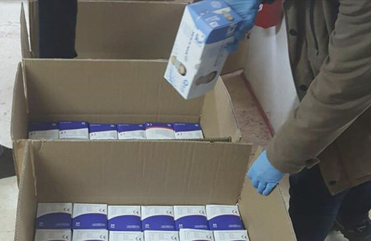 İstanbul'da kaçak üretilen 25 bin maskeye el konuldu