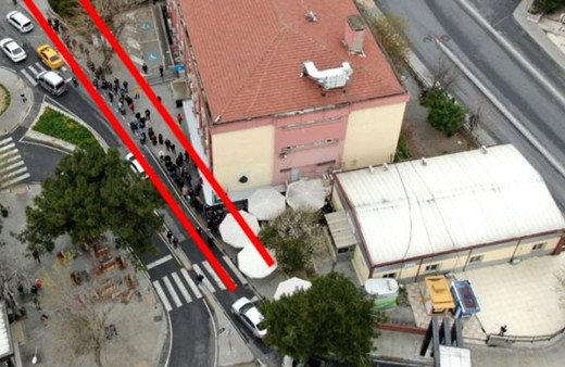 Koronavirüs testi için sıraya girdiler ancak 1 metre kuralını hiçe saydılar