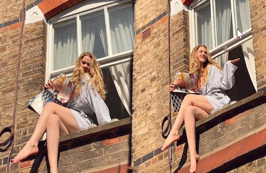 Serel Yereli'nin penceresinden paylaştığı gecelikli pozuna olay yorum!