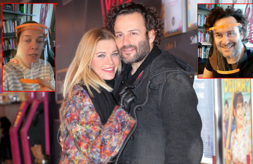 Erdil Yaşaroğlu ve Begüm Kütük evde sağlık çalışanları için siperlik üretti