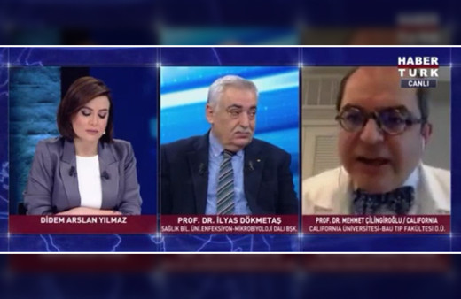Habertürk canlı yayını karıştı Prof. Dr. Mehmet Çilingiroğlu yayını terk etti