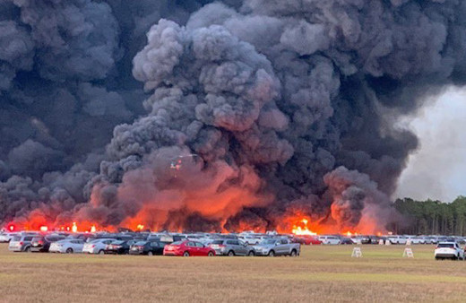Florida’da şoke eden görüntü! 3 bin araç alev alev yandı