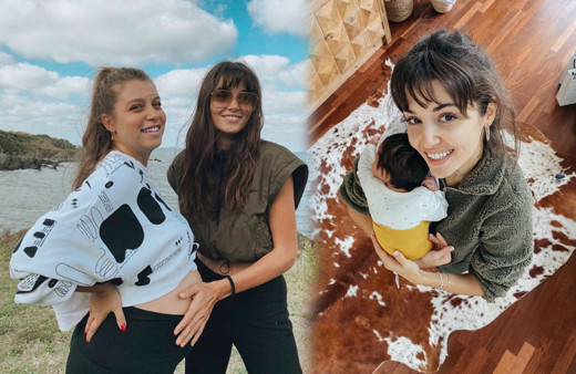 Hande Erçel ablası Gamze Erçel'in kızı Mavi ile fotoğraf paylaştı Instagram yıkıldı