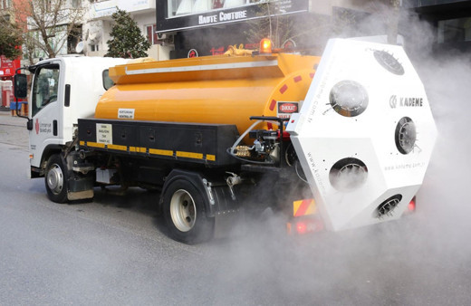 Ümraniye Belediyesi, Mikronsis aracı ile dezenfekte çalışmasına başladı