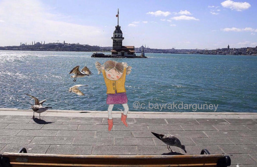 Dikkat çeken çalışma: Sen evde kal çizimlerin dolaşsın