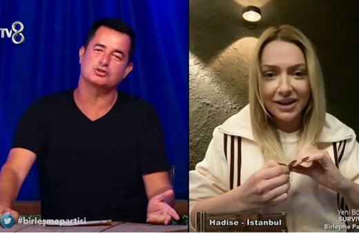 Acun Ilıcalı Survivor birleşme partisinde Hadise'yi ifşa etti sevgilisinden bağlandı