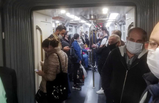 İzmir metrosunda korkutan görüntüler İzmir Büyükşehir'e sefer sayısı tepkisi