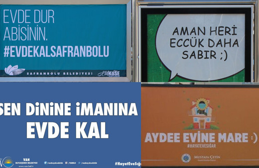 Nelet gele böyle korona virüse! Van, Trabzon, Karabük, Tekirdağ, Amasya'dan güldüren afişler