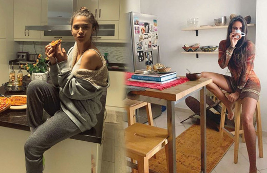 Evde kalınca soluğu mutfakta alan ünlüler bakın neler yaptı!