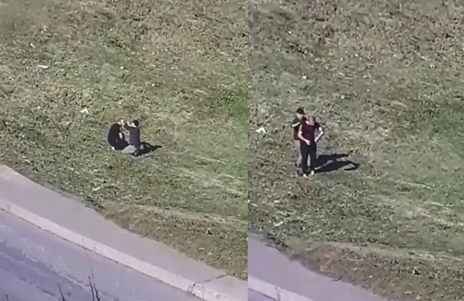 İstanbul Sultangazi'de ilginç görüntü! Boş arazide tıraş...