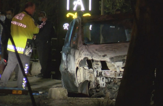 İstanbul Kartal'da korkunç olay! Yanan aracın içinden ceset çıktı